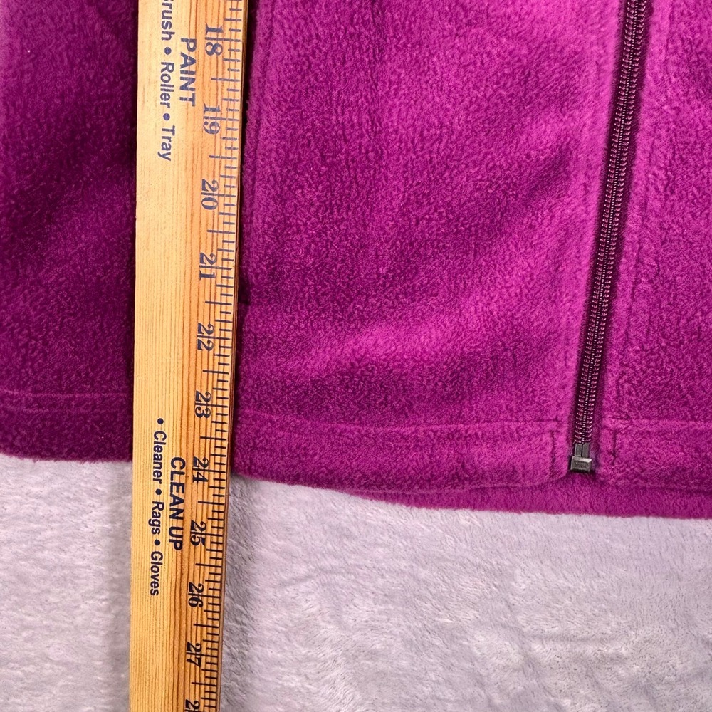 Columbia Womens Fleece Jacket Purple XS Full Zip Benton Springs Mock Neck Soft - Picture 5 of 9